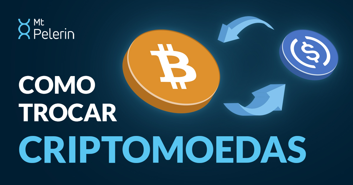 Ilustração - Como trocar criptomoedas