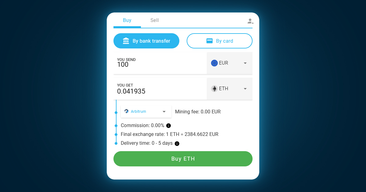 On-and-off ramp widget