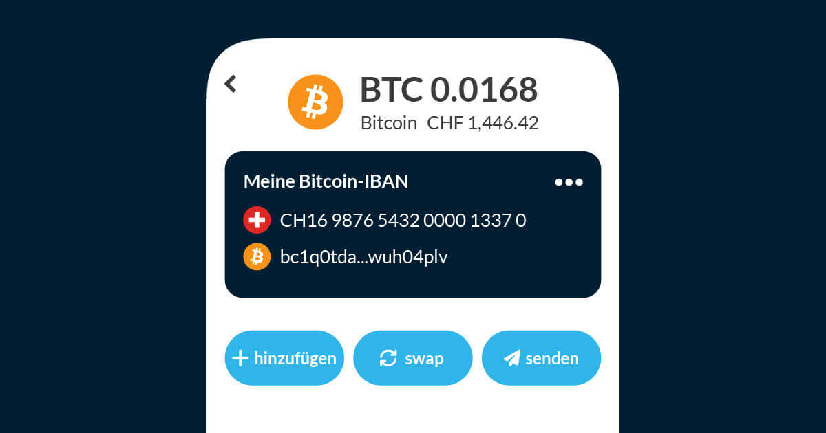 Mt Pelerin persönliche Krypto-IBAN