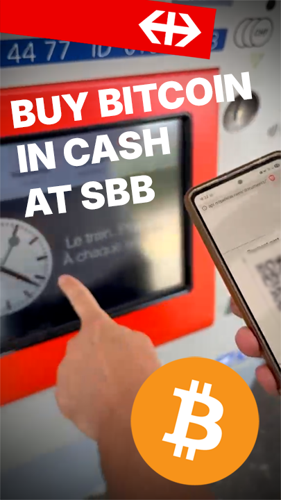 Schweizer QR-Rechnung auf einem Smartphone, die an einem SBB-Billettautomaten eingelesen wird