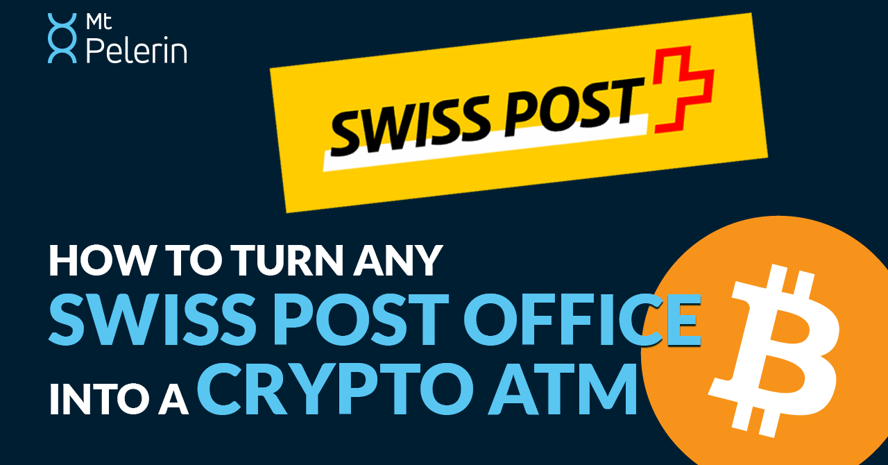 Buy Bitcoin at Swiss Post illustration