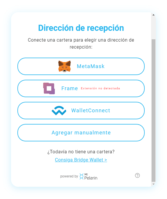 Mt Pelerin comprar CELO widget screenshot 11