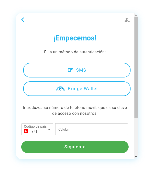 Mt Pelerin comprar CELO widget screenshot 5