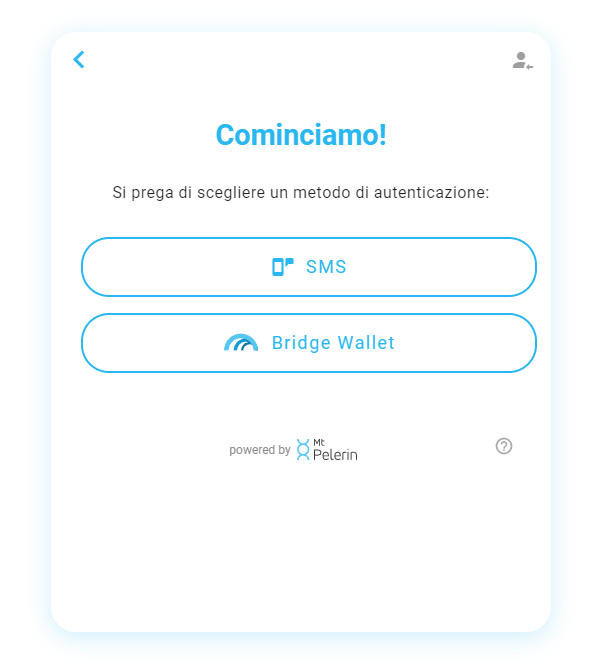 Mt Pelerin comprare ETH widget screenshot 4