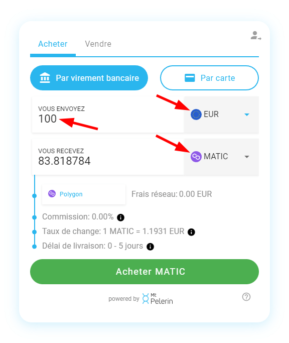 Mt Pelerin achat POL widget capture d'écran 3