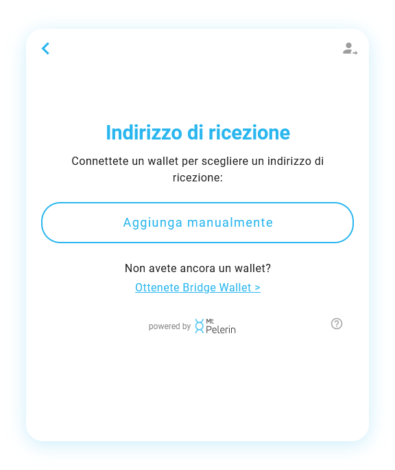 Mt Pelerin comprare tzBTC widget screenshot 10